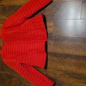 The Limited Red Quilted Jacket